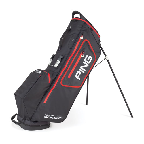 Image of Hoofer Monsoon, Black/Scarlet/White